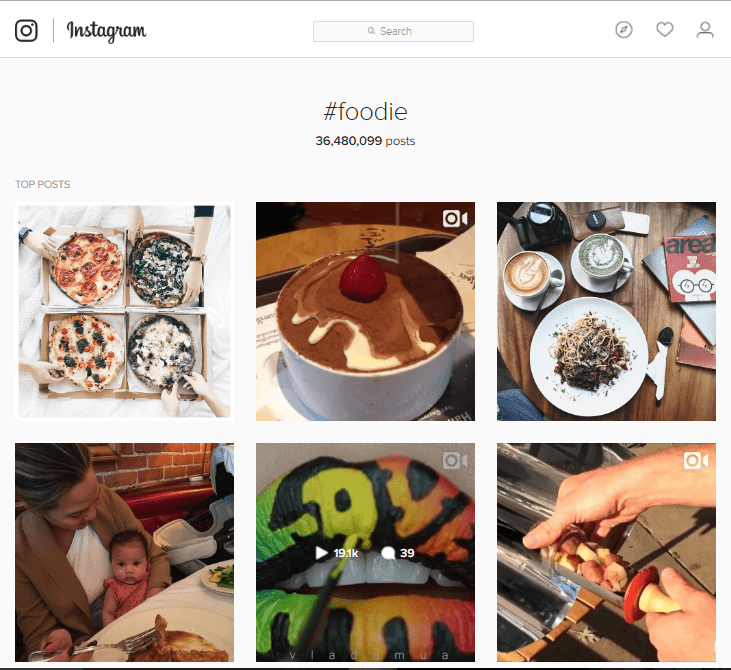 Top Ten Instagram Food Hashtags